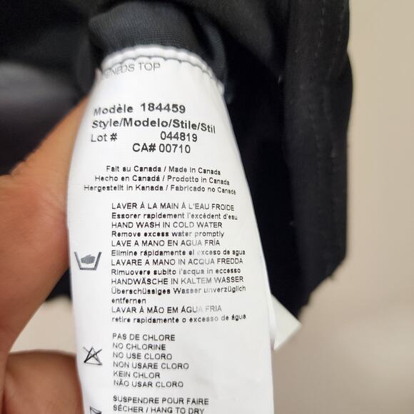 Joseph Ribkoff soft mock neck mixed material sleeveless blouse blouse woman's 6 - Picture 7 of 11